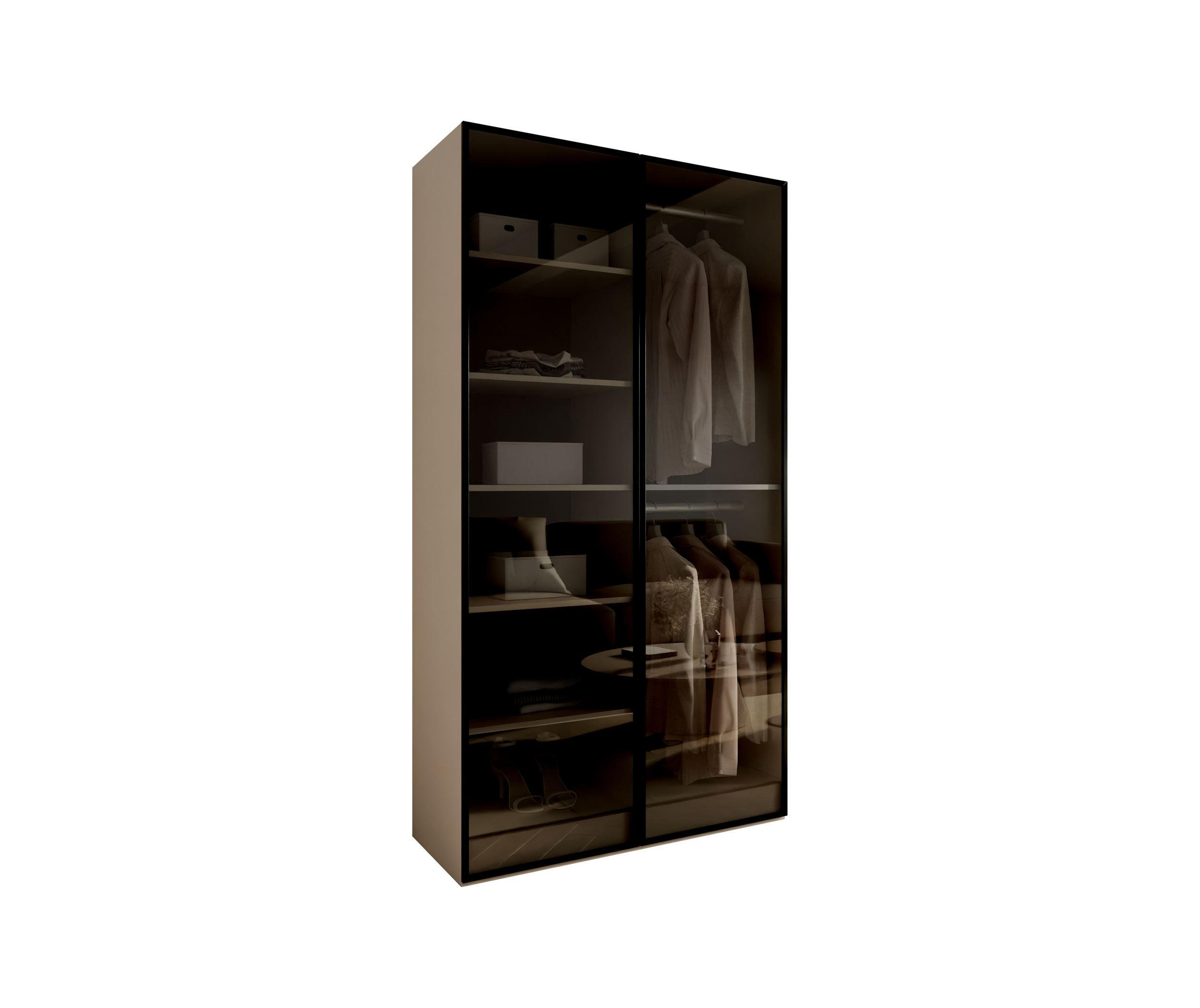 Lookway Kleiderschrank Kaschmir, Schwarz 101x200x49 cm