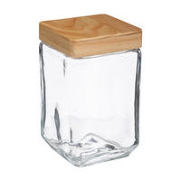 LEBENSMITTELBEHÄLTER aus Glas für lose Produkte 1,25 l 11/11/14 cm - Transparent, Glas (11/14/11cm) - 5five Simply Smart