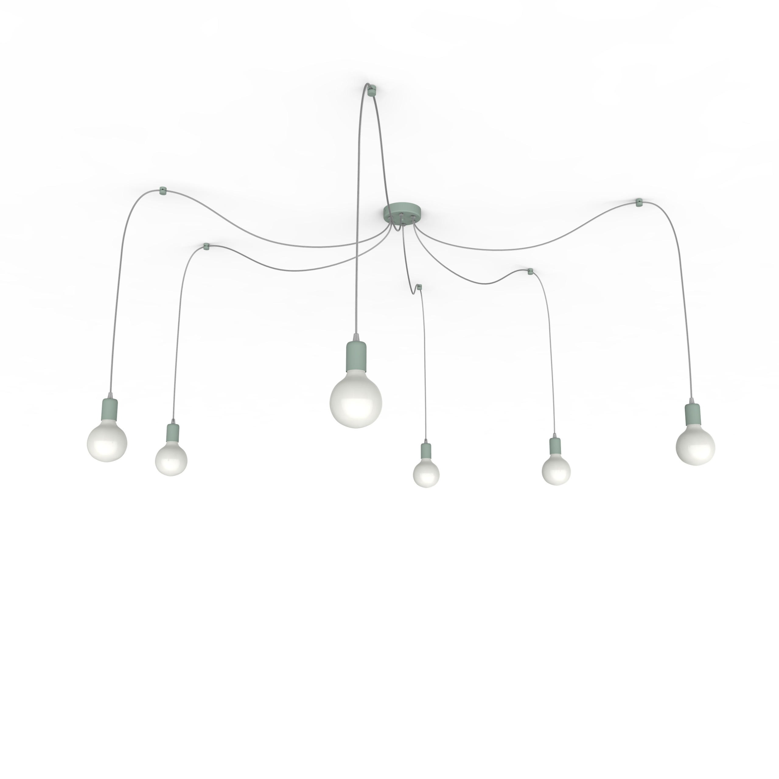 HÄNGELEUCHTE - Grün, Metall (6/6/6cm) - Lumicom