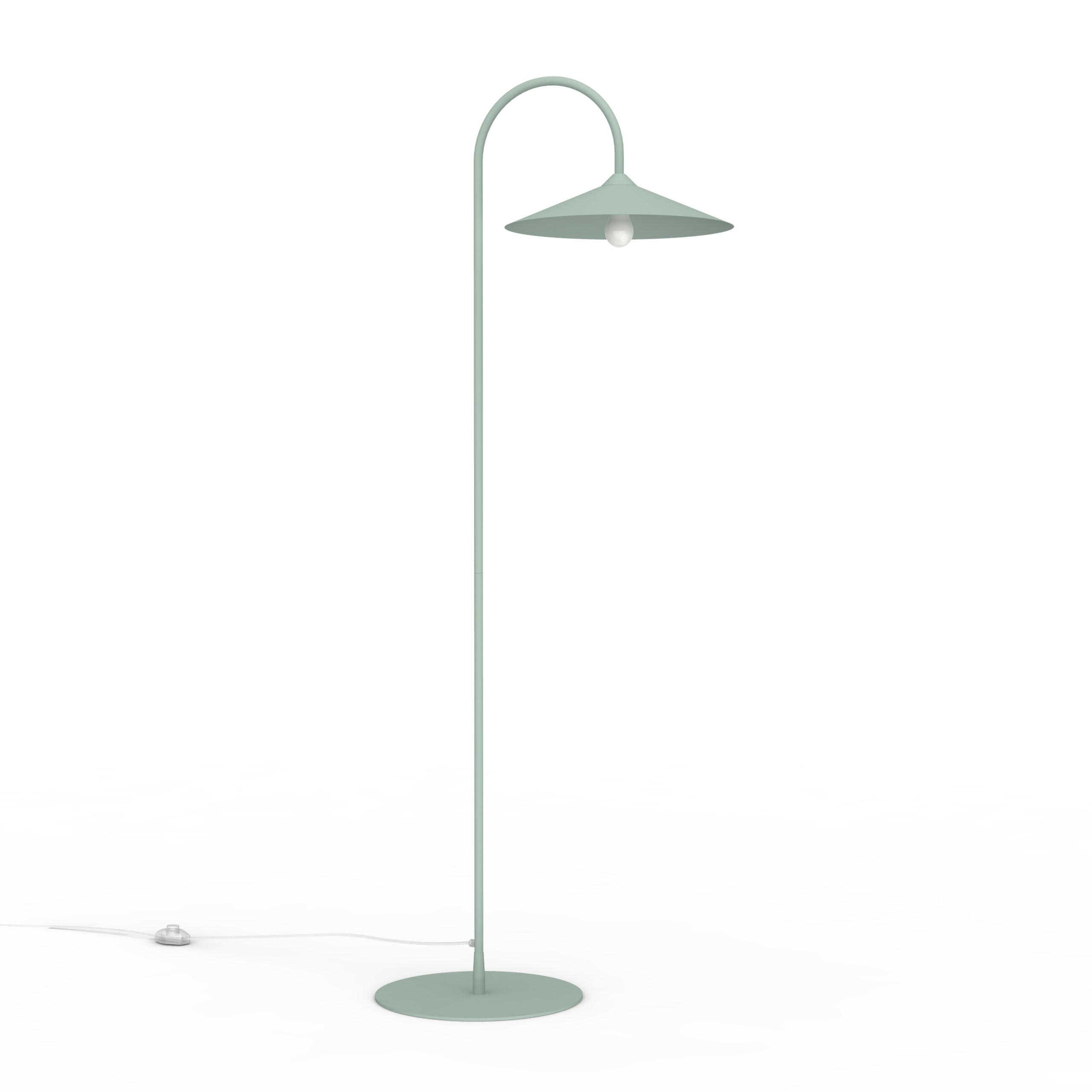 STEHLEUCHTE Chapeau - Grün, Metall (40/75/170cm) - Lumicom