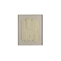 WANDDEKORATION August Beige - Beige, Naturmaterialien (52/4cm) - Zuiver