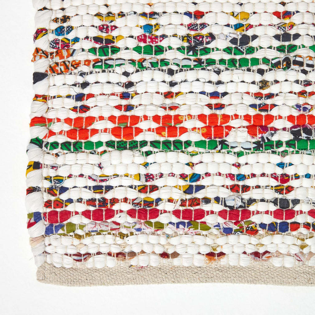 Thumbnail - Homescapes Flickenteppich, Mehrfarbig, Textil, Grafikmuster, Rechteckig, 120x170 cm, Teppiche & Böden, Teppiche
