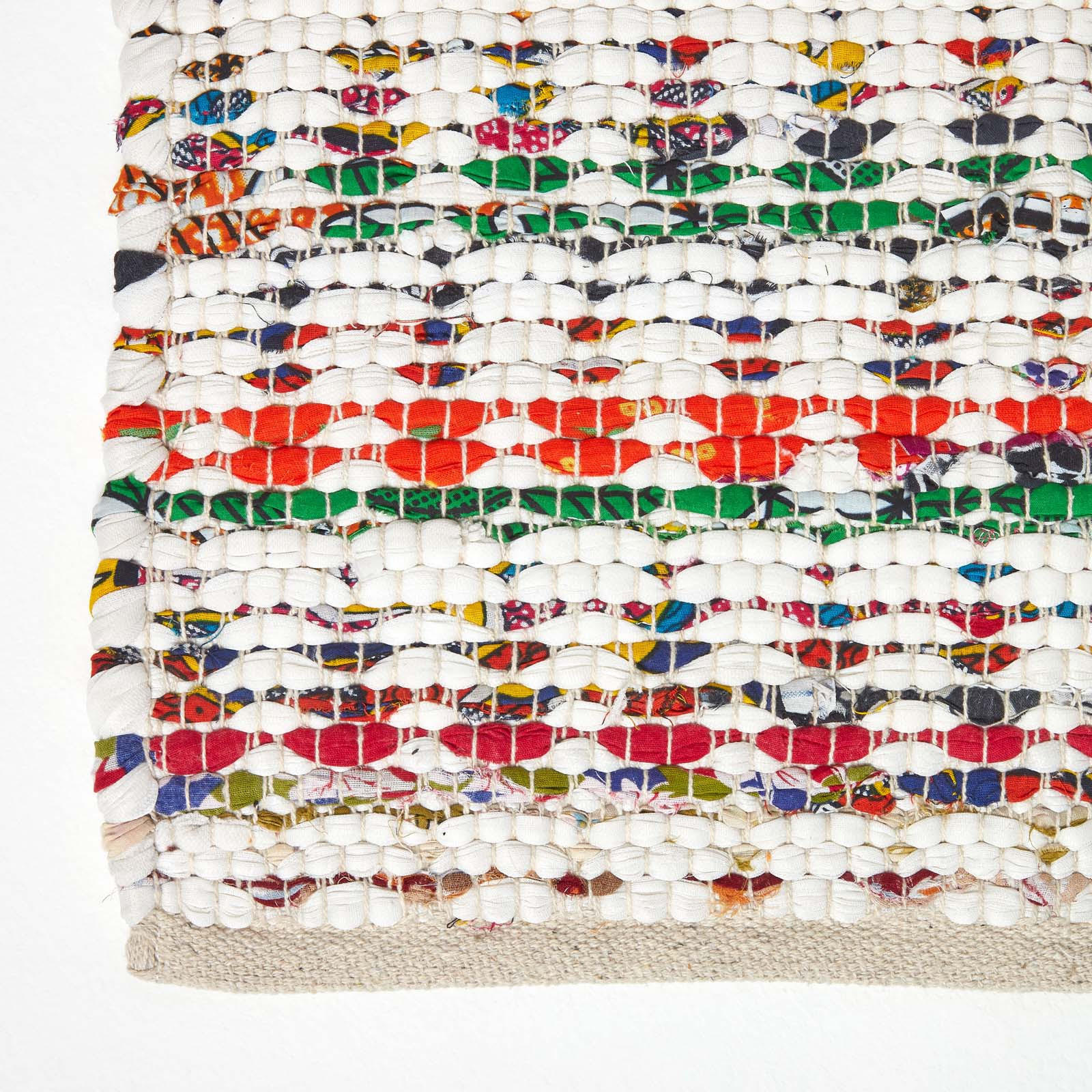 Thumbnail - Homescapes Flickenteppich, Mehrfarbig, Textil, Grafikmuster, Rechteckig, 90x150 cm, Teppiche & Böden, Teppiche