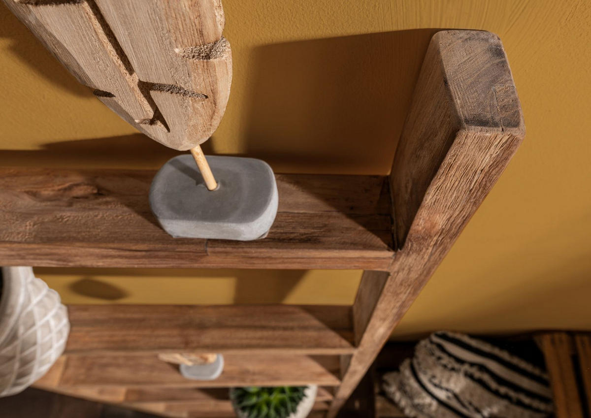 DEKOLEITER Teak 50x5x180 natur unbehandelt BASSANO #134 - Braun, Holzwerkstoff (50/180/5cm) - Massivmoebel24