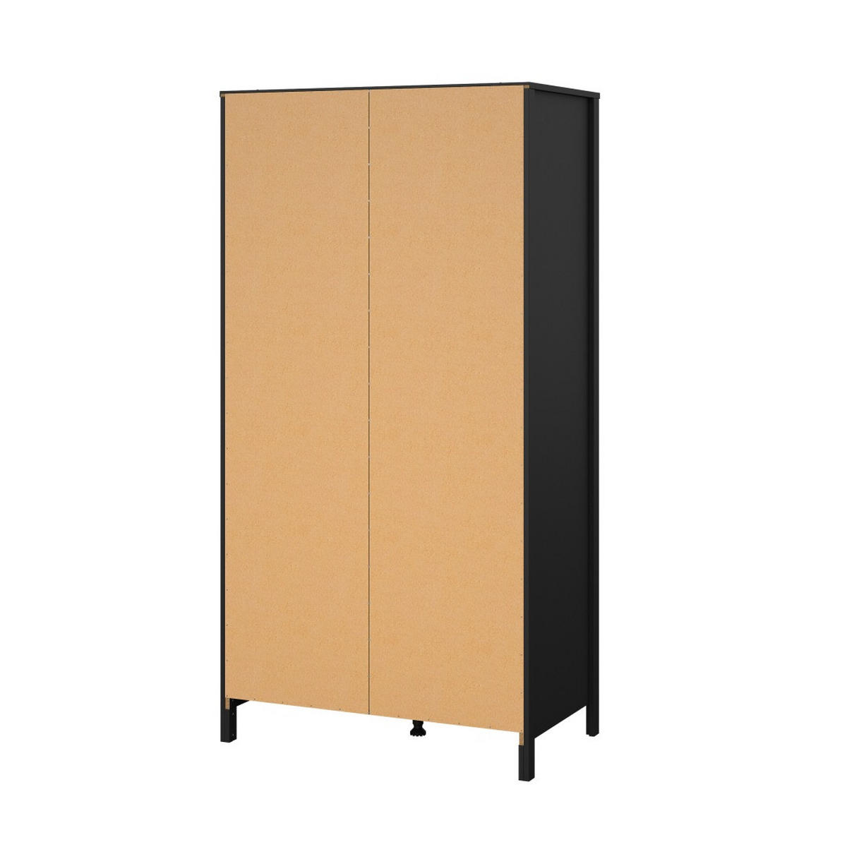 KLEIDERSCHRANK, Madrid, Schwarz, Metall, 103 x 59 x 199 cm - Schwarz, Metall (103/199/59cm) - ebuy24
