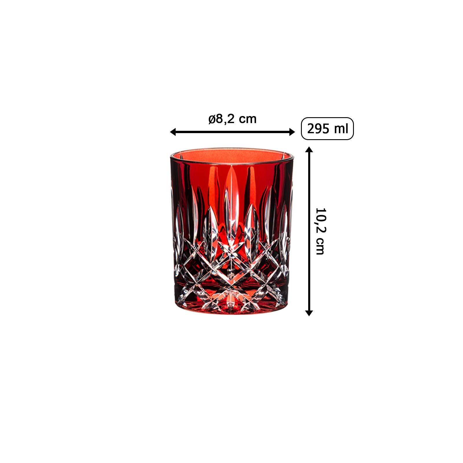 WHISKYGLAS Laudon Rot 295 ml - Rot, Glas (0.295L) - Riedel