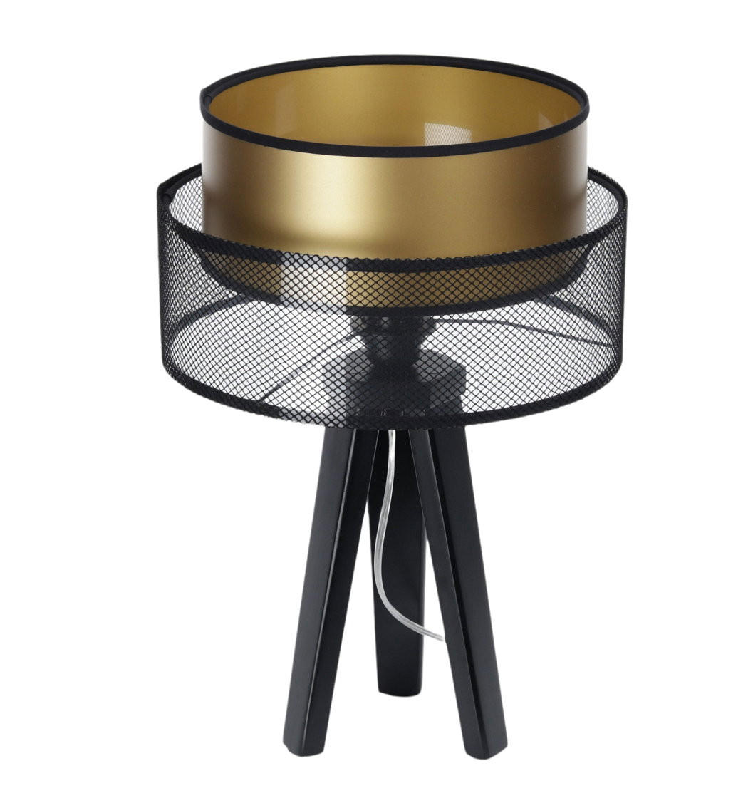 TISCHLAMPE Gold 30/45 cm - Schwarz, Kunststoff (30/0.7/45cm) - ONZENO