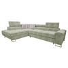 ECKSOFA Cotere Premium, Seite: Links - Hellgrün, Holz/Textil (270/202cm) - MIRJAN24