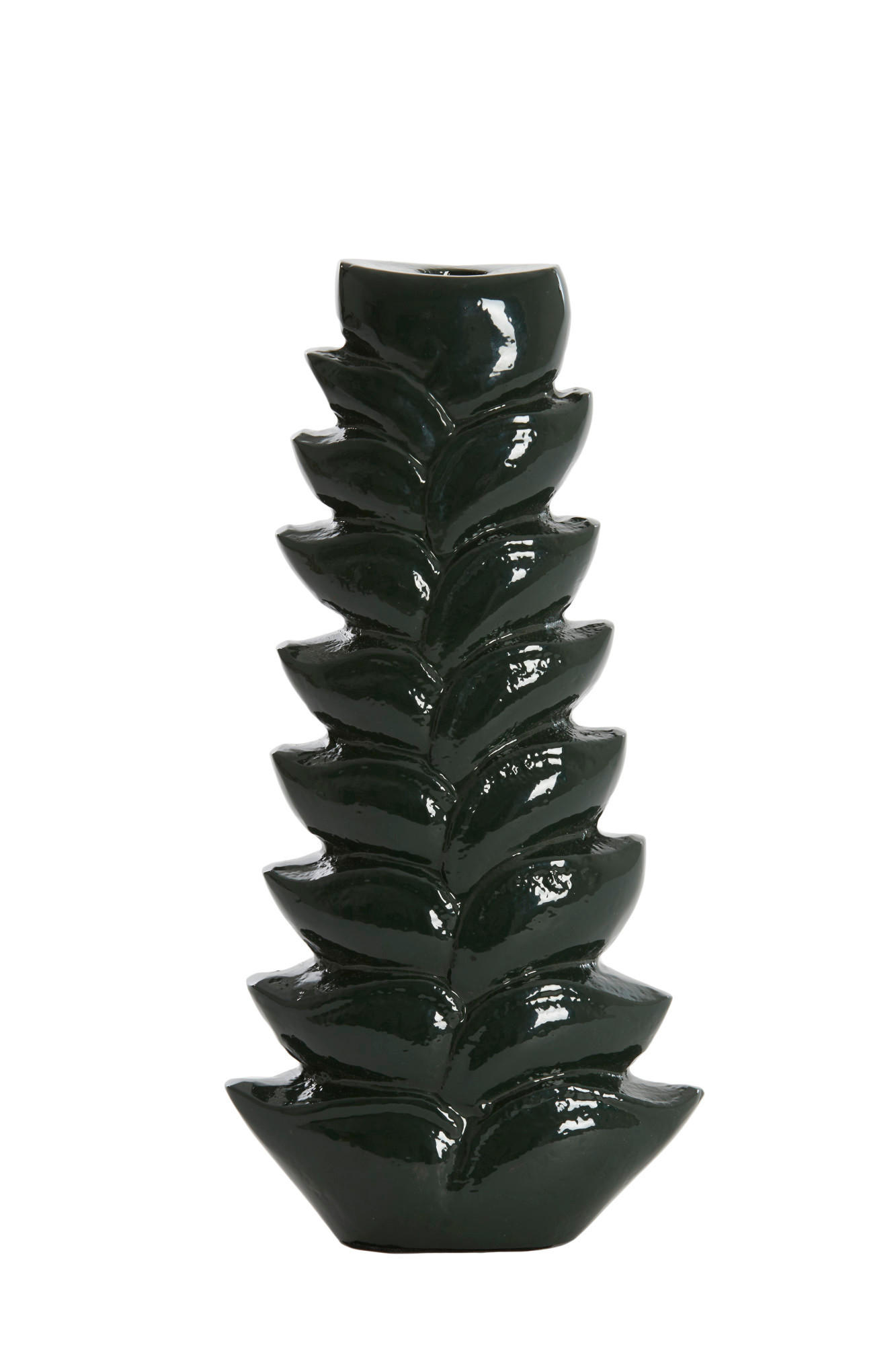 KERZENHALTER Batalio Grün Ø16/30 cm - Grün, Metall (7/30/16cm) - Light & Living