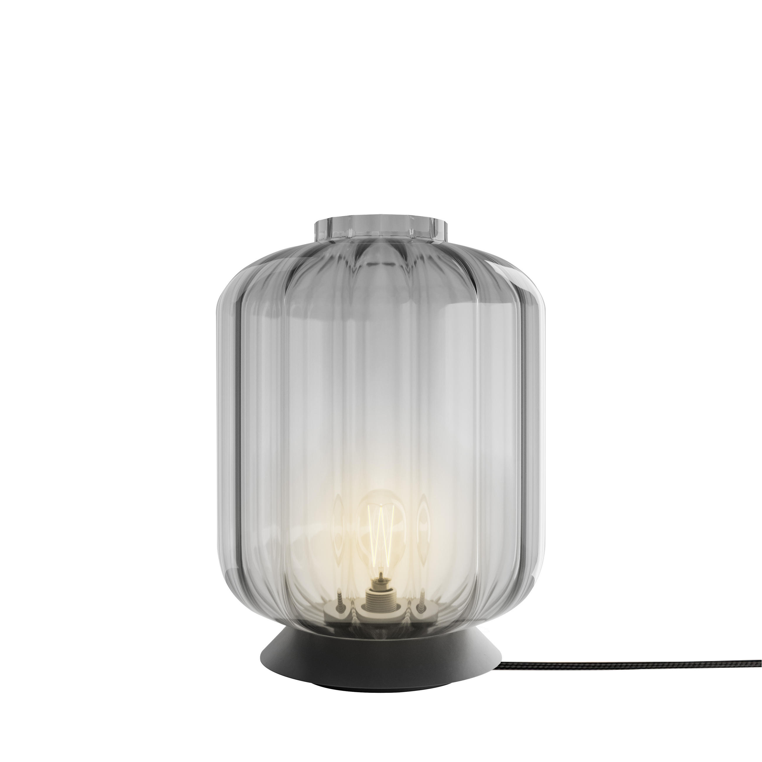 TISCHLAMPE Velo Klar Ø 25cm - Klar, Glas (25/25/30cm) - s.luce