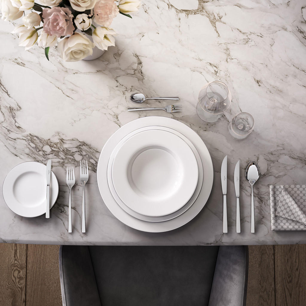 SPEISETELLER Anmut Platinum No. 1 weiß ø 27,7 cm 6er Set - Weiß, Keramik (27.7cm) - Villeroy & Boch