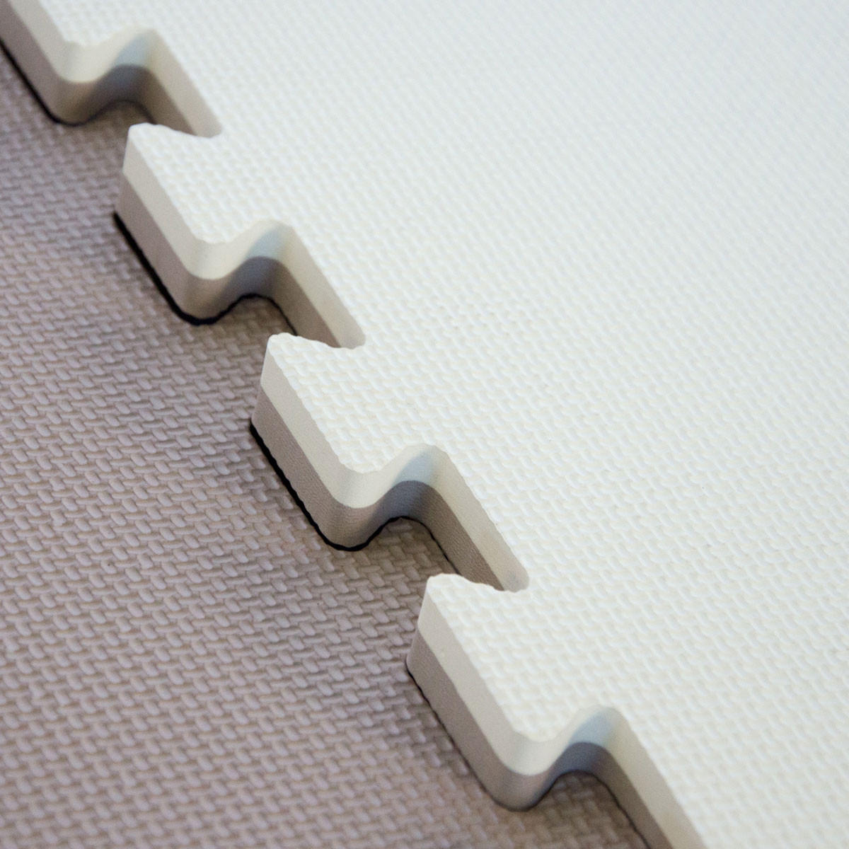 BODENSCHUTZMATTE - 90/90/2,5 cm - Beige/Braun - Beige, Kunststoff (90/90cm) - eyepower