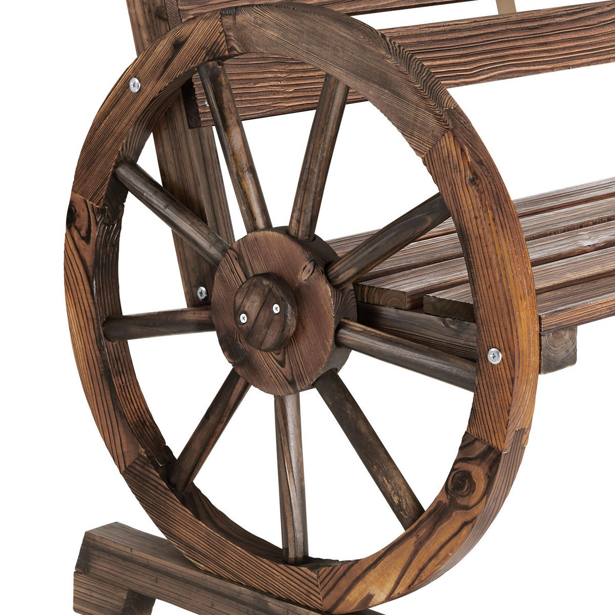 GARTENBANK Howdy, Belastbarkeit 320 kg, braun - Braun, Holz (106/78/55cm) - tectake