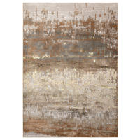 TEPPICH Hochglanz Metallic abstrakt pflegeleicht strapazierfähig COMO-Bellagio, Gold 200x290 cm - Goldfarben, Textil (200/290cm) - KADIMA DESIGN