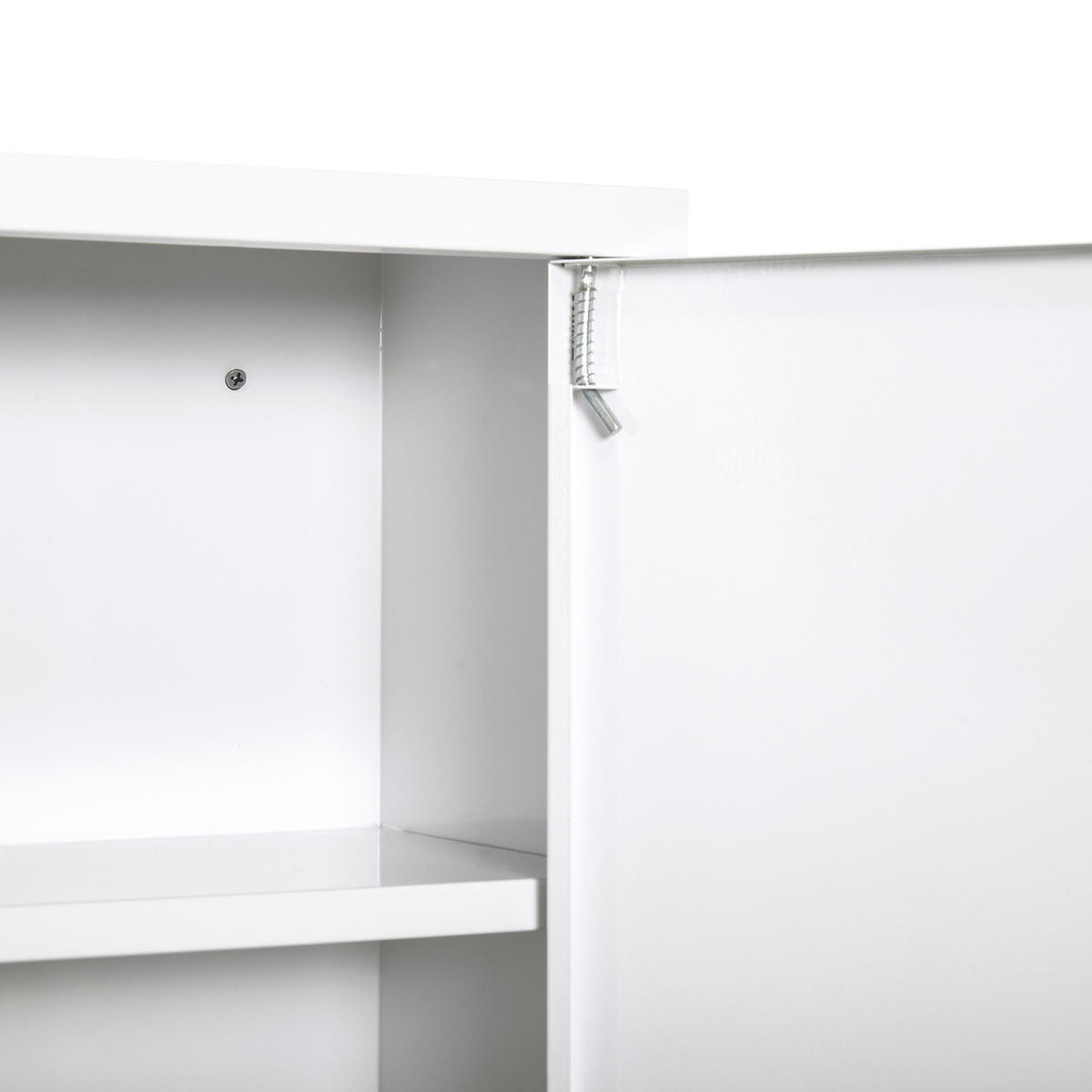 MEDIZINSCHRANK DE-15938 abschließbar mit 2 Schlüsseln Weiß - Weiß, Metall (18/60/40cm) - ComfortXL