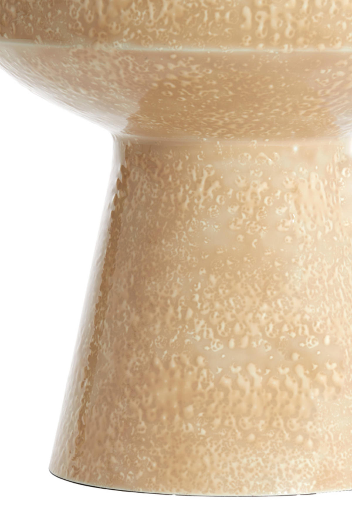 BEISTELLTISCH Dakwa Braun Ø38/42 cm - Beige, Metall (38/38/42cm) - Light & Living