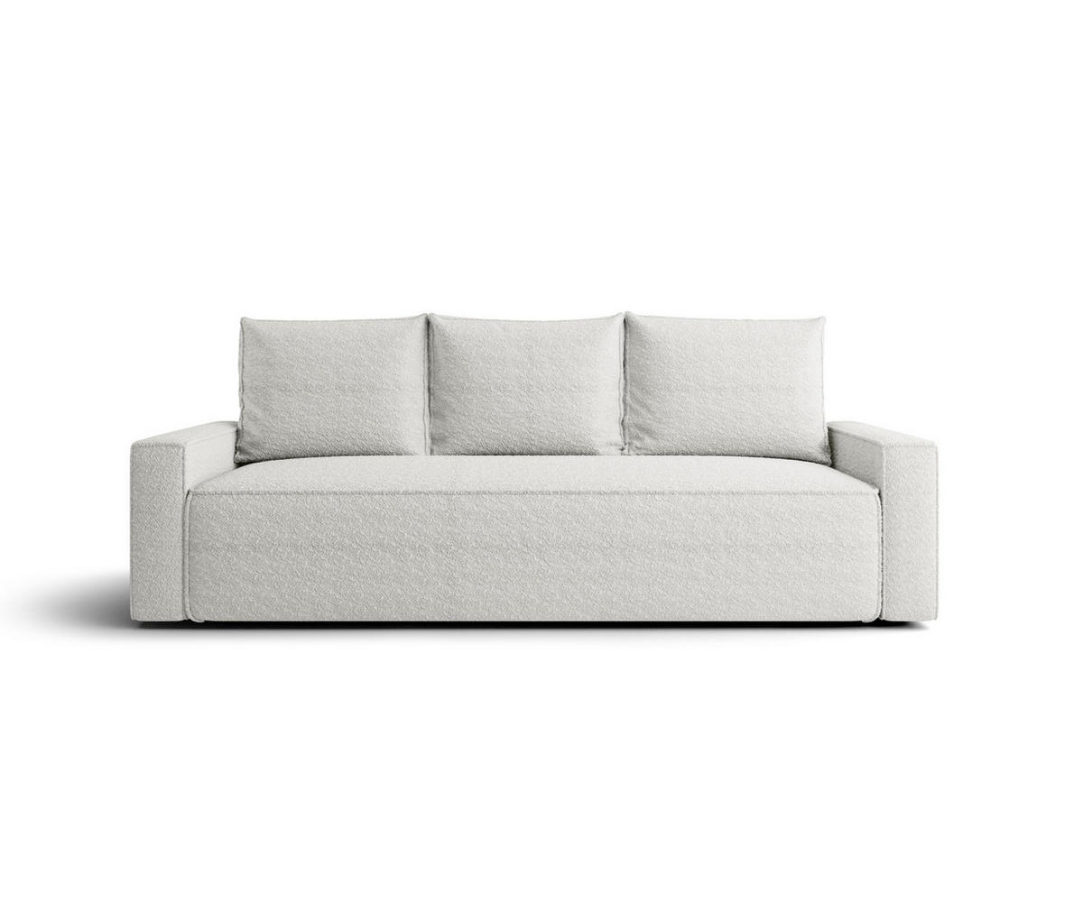 SOFA mit Schlaffunktion SAVIO Quelle 01 - Weiß, Textil (232/90/90cm) - Bedante