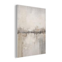 AKUSTIKPANEEL Moderne Kunst - Abstrakt - Beige 60x80 cm - Beige, Textil (60/0.9/80cm) - MuchoWow