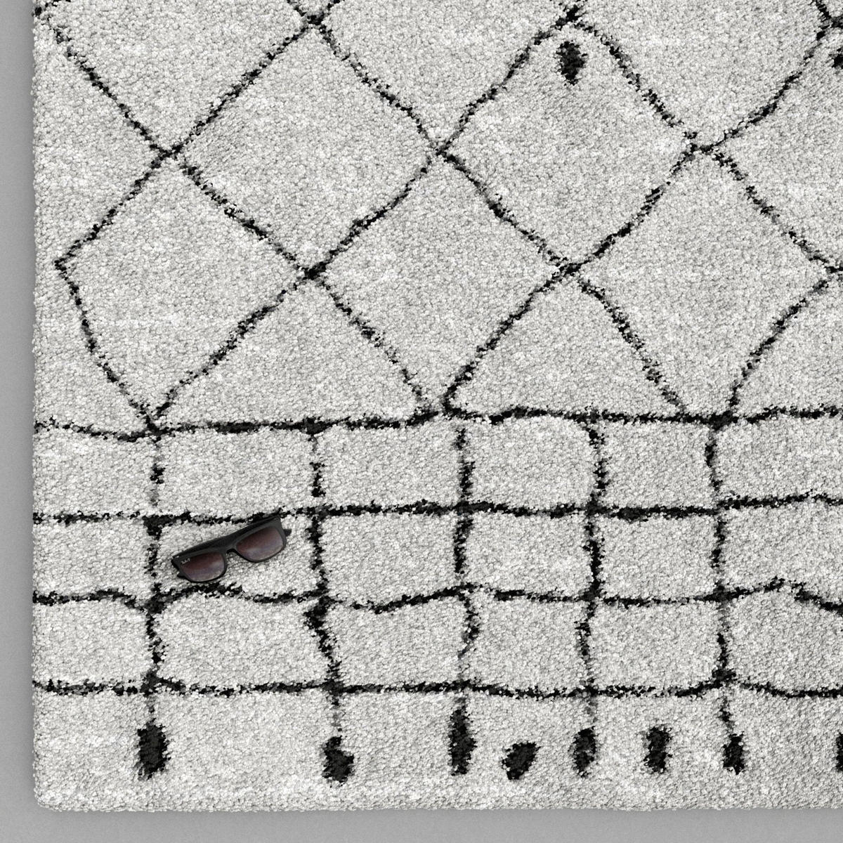 TEPPICH dicht bequem grau - Grau, Textil (80/150cm) - AFK Living