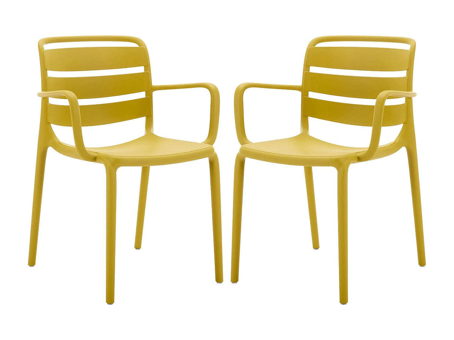 GARTENSTUHL - 2 -Sitzer - Polypropylen - gelb - MOAH - Gelb, Kunststoff (60/81/56.5cm) - Vente-Unique