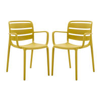 GARTENSTUHL - 2 -Sitzer - Polypropylen - gelb - MOAH - Gelb, Kunststoff (60/81/56.5cm) - Vente-Unique