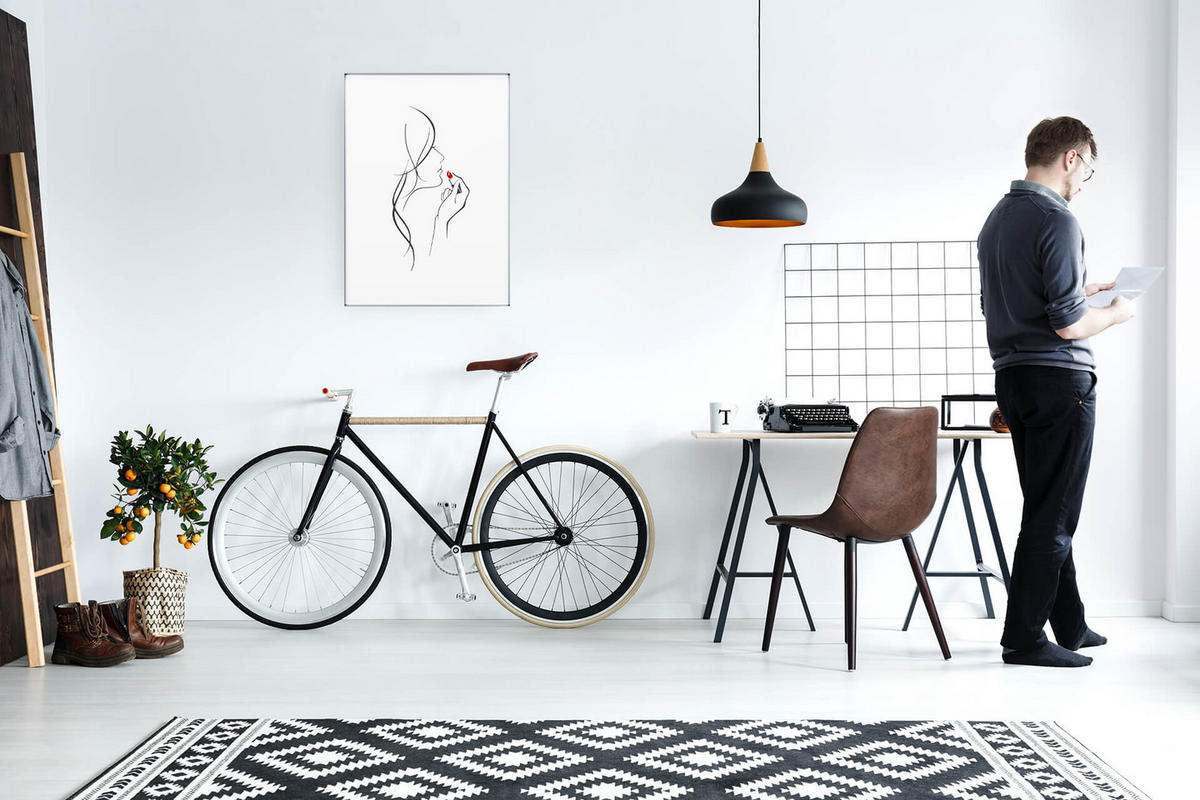 WANDBILD Schwarz 50/70 cm - Schwarz/Weiß, Glas (1.65/70cm) - KUNSTLOFT