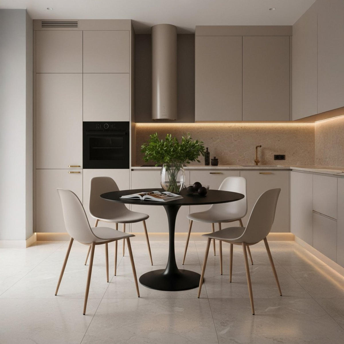 STUHL FÜR DRAUSSEN Nina Beige 45 cm x 80 cm - Beige, Kunststoff (45/80/53cm) - Klast Home