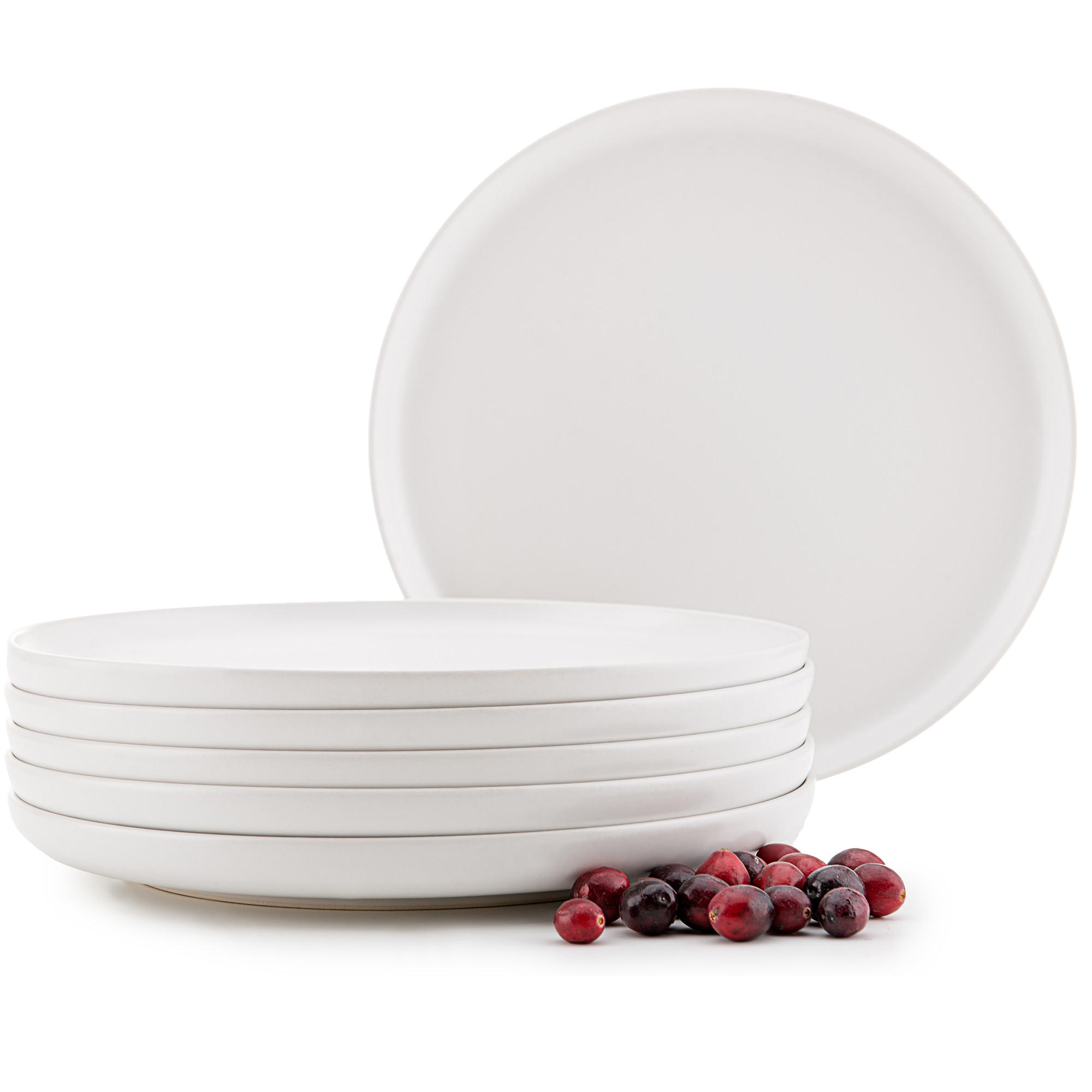 TELLER-SET VICTO 6-tlg Speiseteller - Weiß, Keramik (27cm) - KONSIMO®