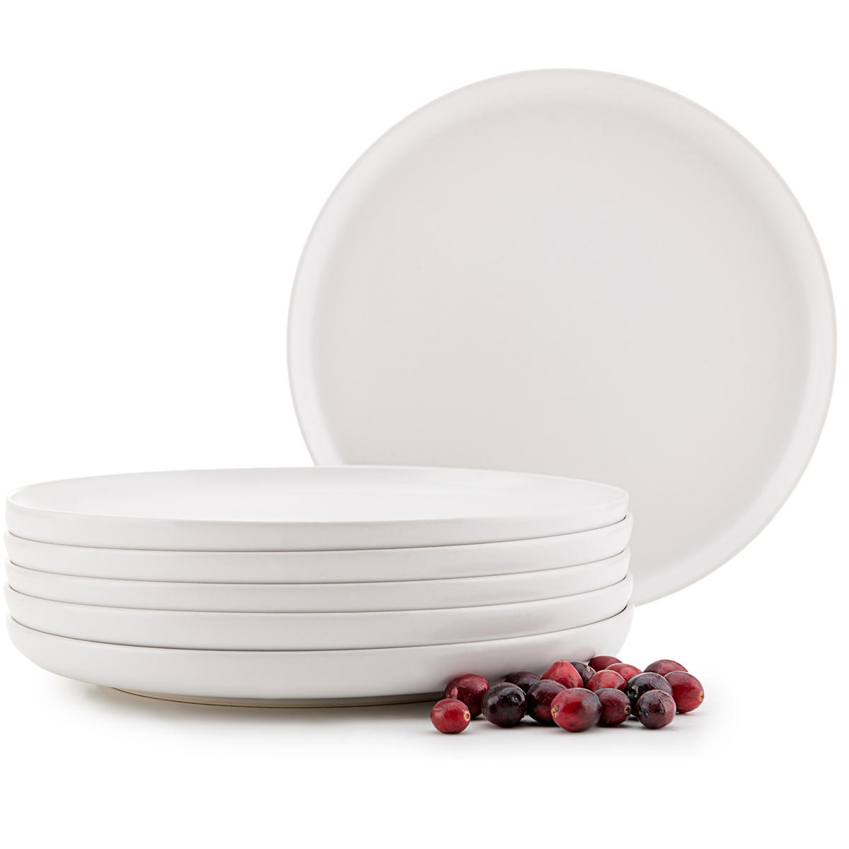 TELLER-SET VICTO 6-tlg Speiseteller - Weiß, Keramik (27cm) - KONSIMO®