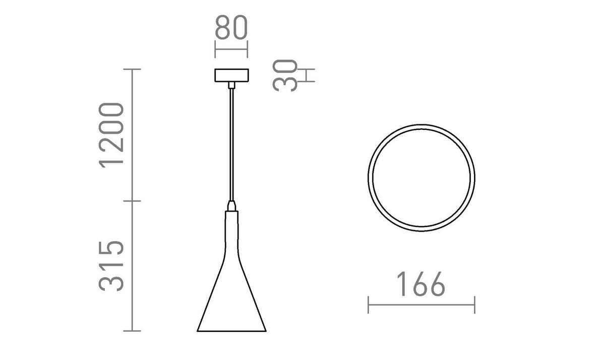 PENDELLEUCHTE ELLA gips 15 W - Weiß, Metall (30/30/120cm) - Rendl