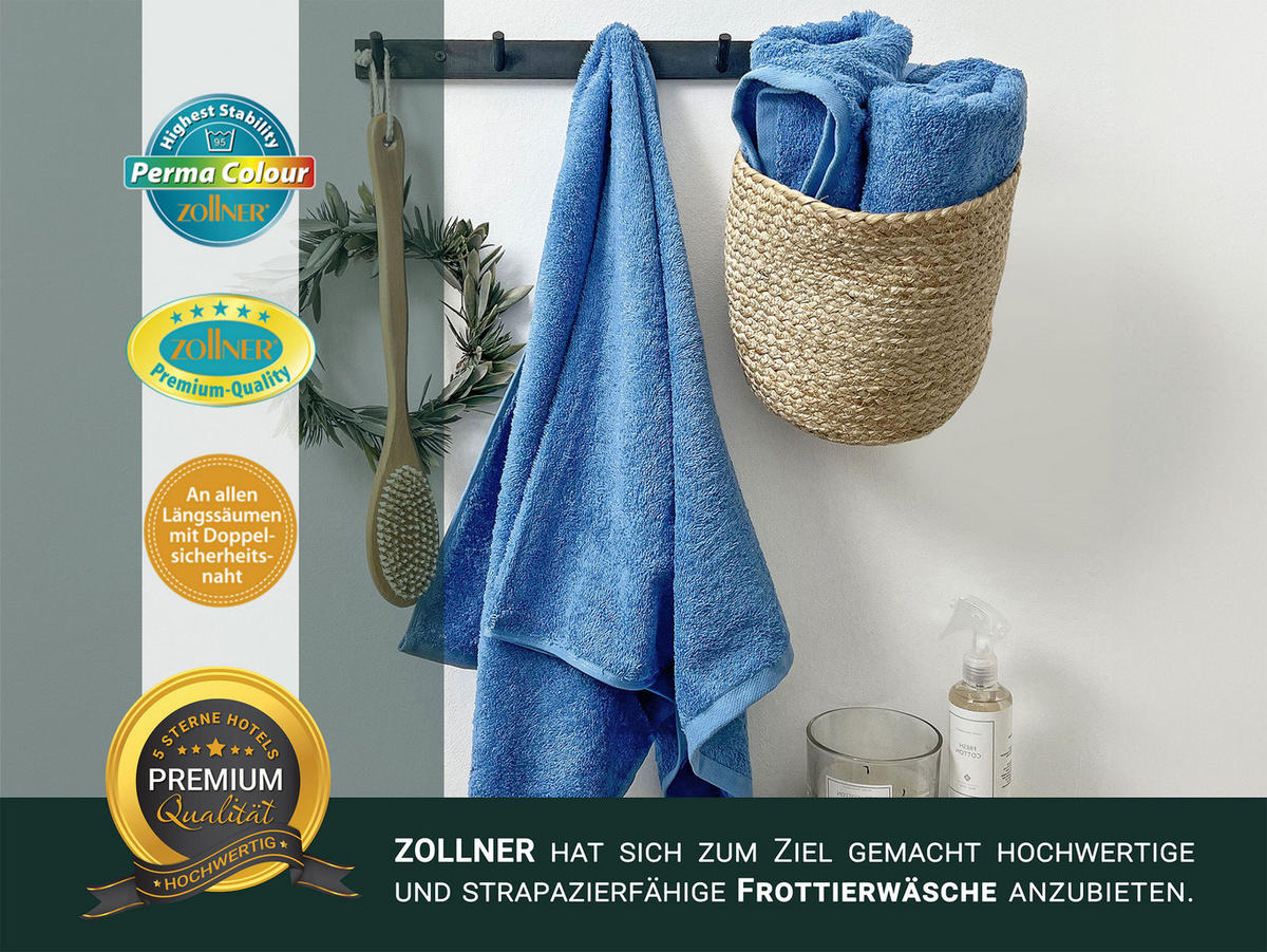 HANDTÜCHER, 6er-Set, 50x100 cm, 100% Baumwolle, Blau - Dunkelblau, Textil (50/100cm) - Zollner