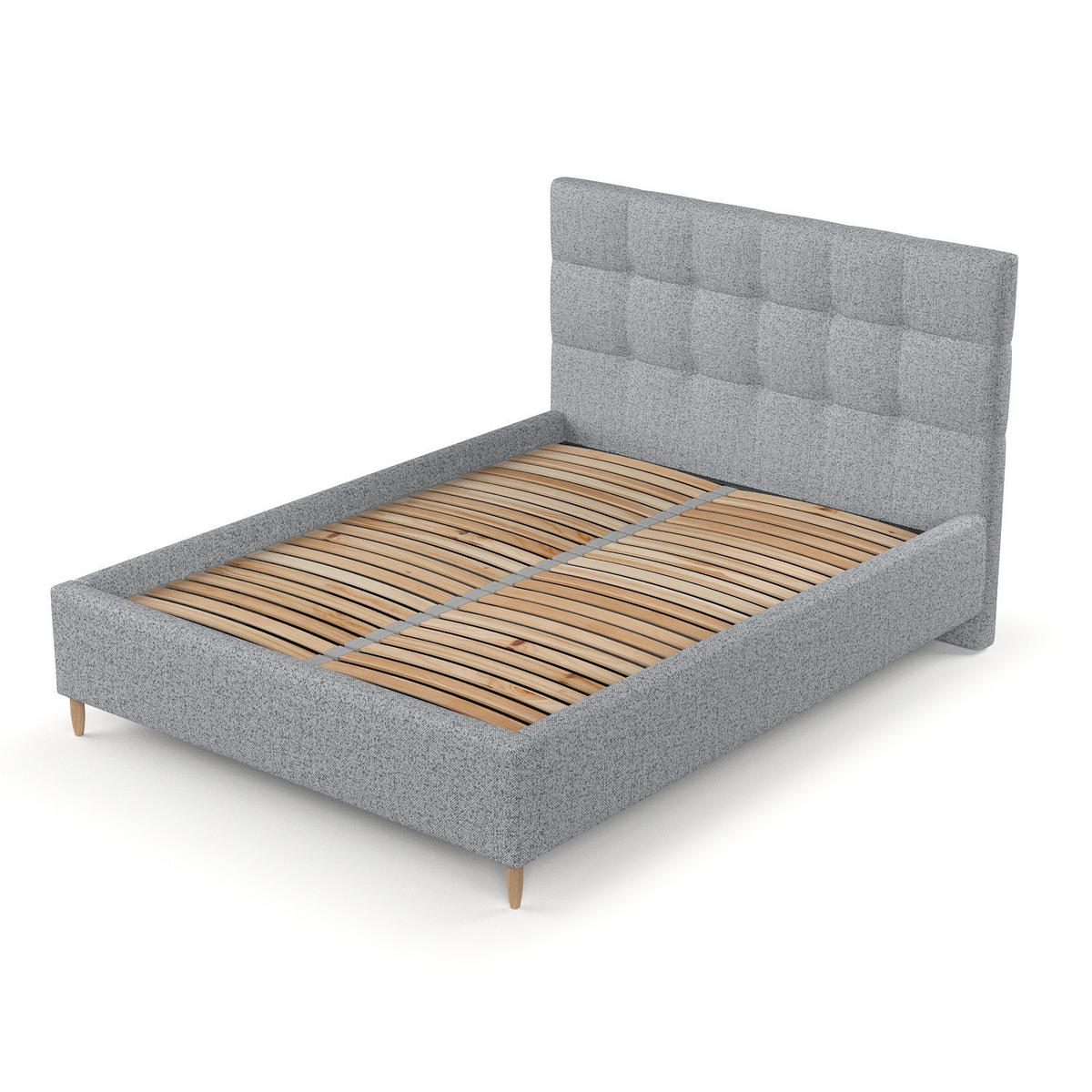 POLSTERBETT Cora 160/200 cm Grau im Riva Stoff - Naturfarben/Grau, Holz/Holzwerkstoff (160/200cm) - AltaBeds