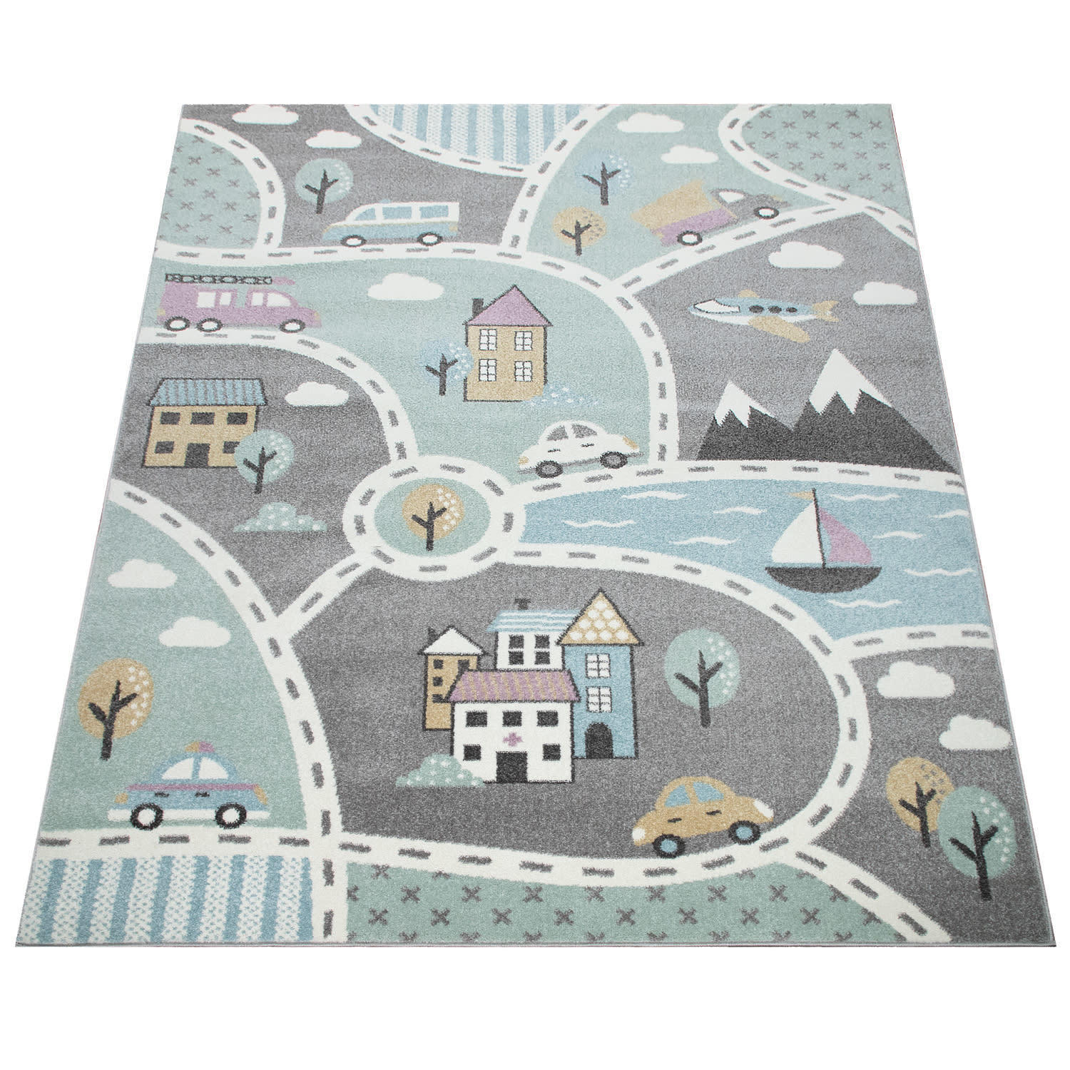 KINDERTEPPICH 160/220 CAPRI 318 - Grün, Kunststoff (160/220cm) - Paco Home