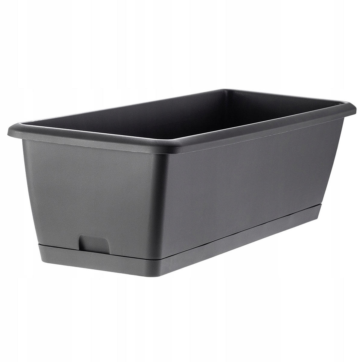 BALKONKASTEN 60 cm mit Griffen, Grau - Grau, Kunststoff (19/59cm) - KADAX
