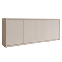 COMODĂ Solid 4D - nisipiu/negru, material plastic/compozit lemnos (198/79/40cm) - MIRJAN24