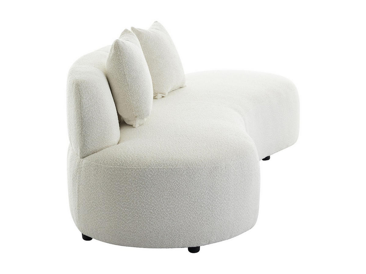 SOFA ohne Schlafmöglichkeit - 3 Personen-Sitzer - Stoff - Weiß - - Weiß, Textil (230/76/80cm) - Vente-Unique