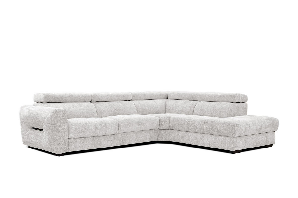 ECKSOFA CALVERA 5-Sitzer, weiß - Weiß, Holzwerkstoff/Textil (298/239cm) - Courtois Laville