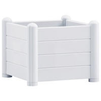GARTEN-HOCHBEET PP Weiß 43x43x35 cm - Weiß, Kunststoff (43/35/43cm)