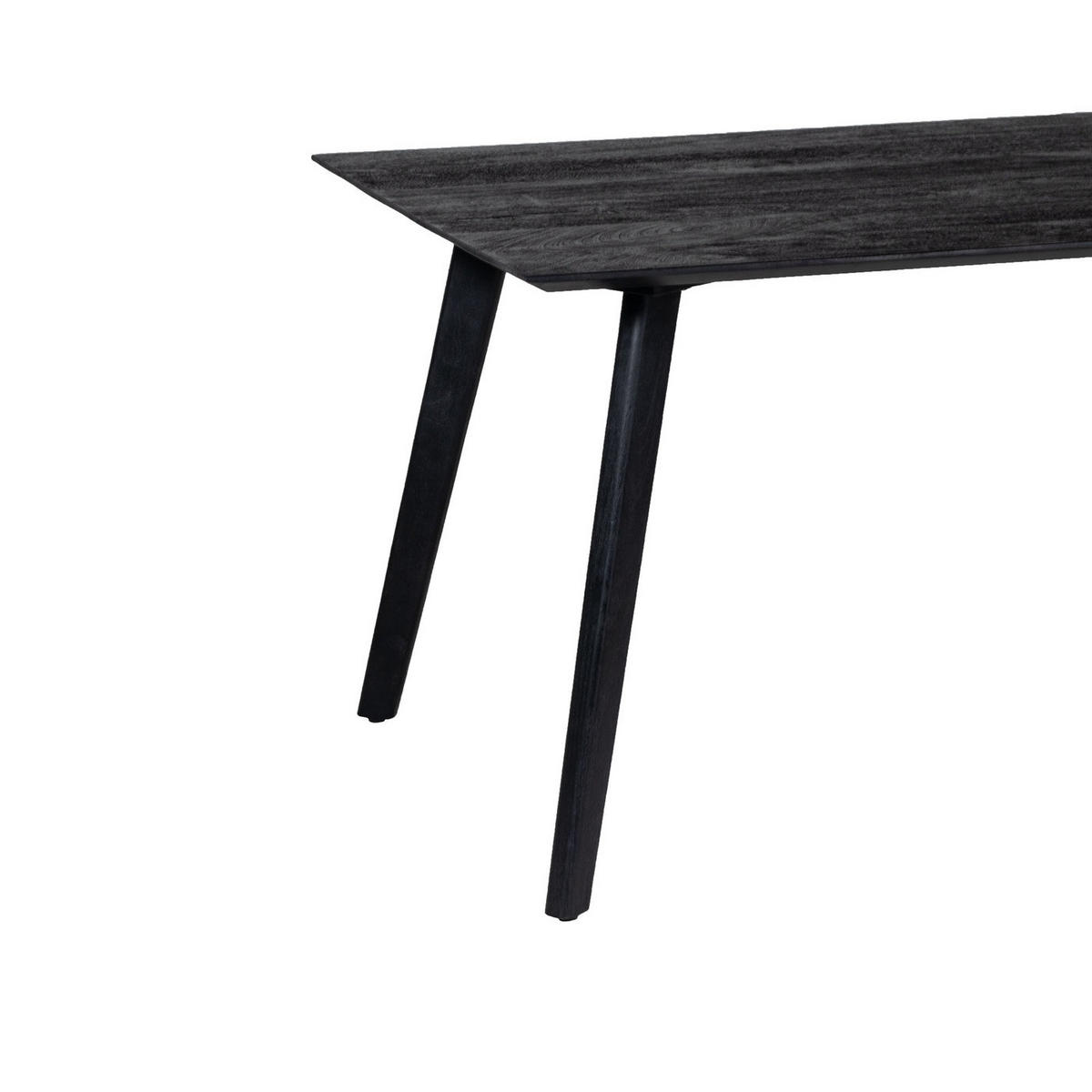 ESSTISCH aus Mangoholz 160cm, schwarz - Schwarz, Holz (160/90/76cm) - Giga Meubel