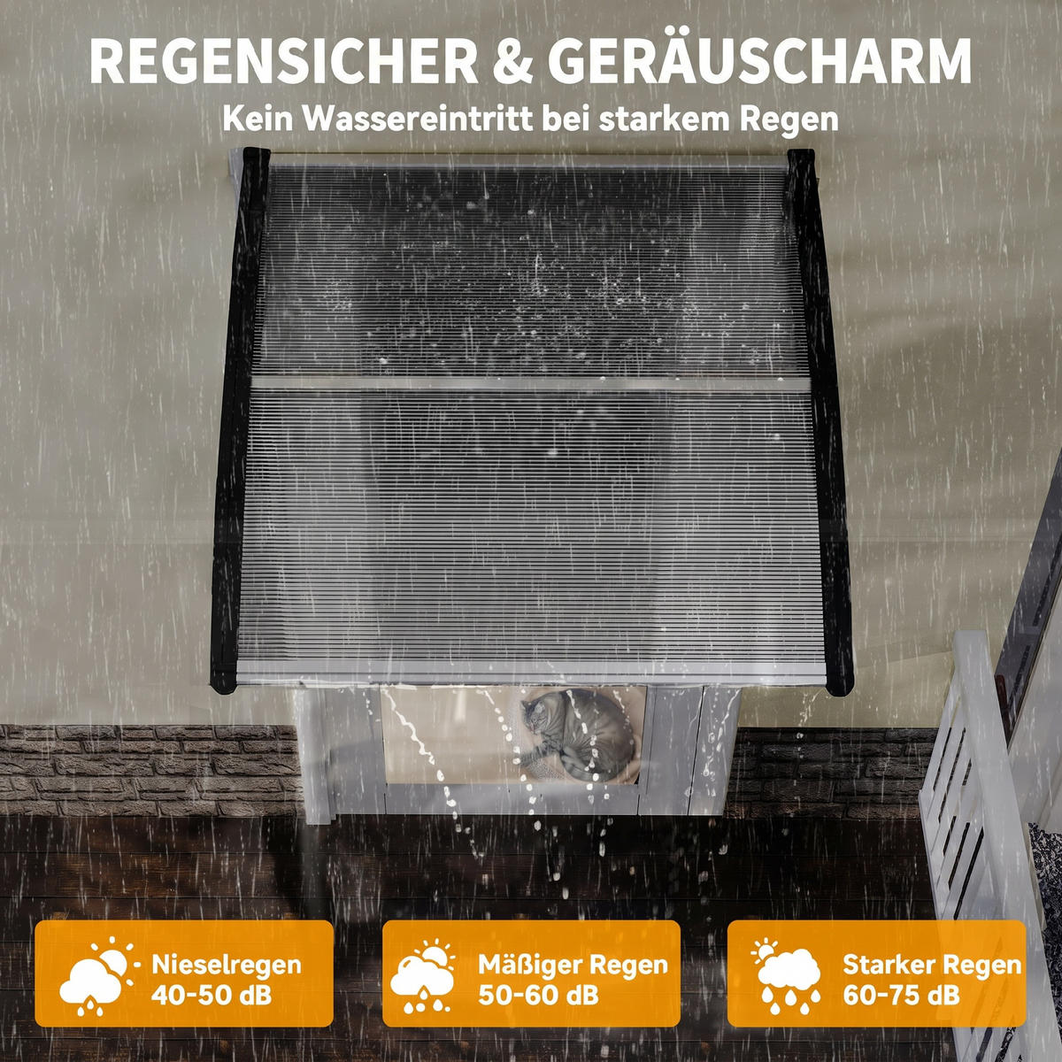 MARKISE Transparent 103.0/96.5/27.0cm - Transparent, Kunststoff (96.5/27/103cm)