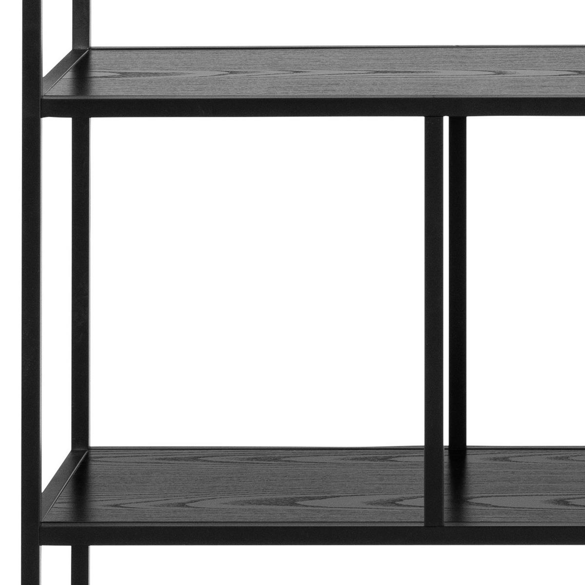 STUFENREGAL - Eichefarben, Holzwerkstoff/Metall (135/150/35cm) - home24