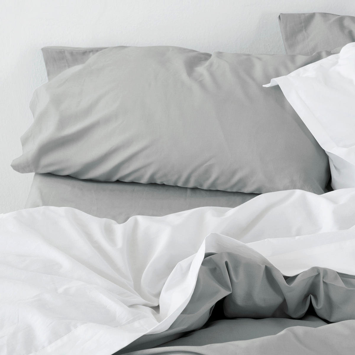 KISSENBEZUG Basic 45x125 cm - Grau, Textil (45/125cm) - Happy Friday