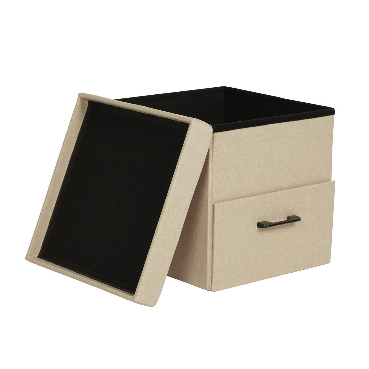 POUF Strelitzia 40/40/40 cm - Beige, Holz (40/40/40cm) - Mobili Rebecca