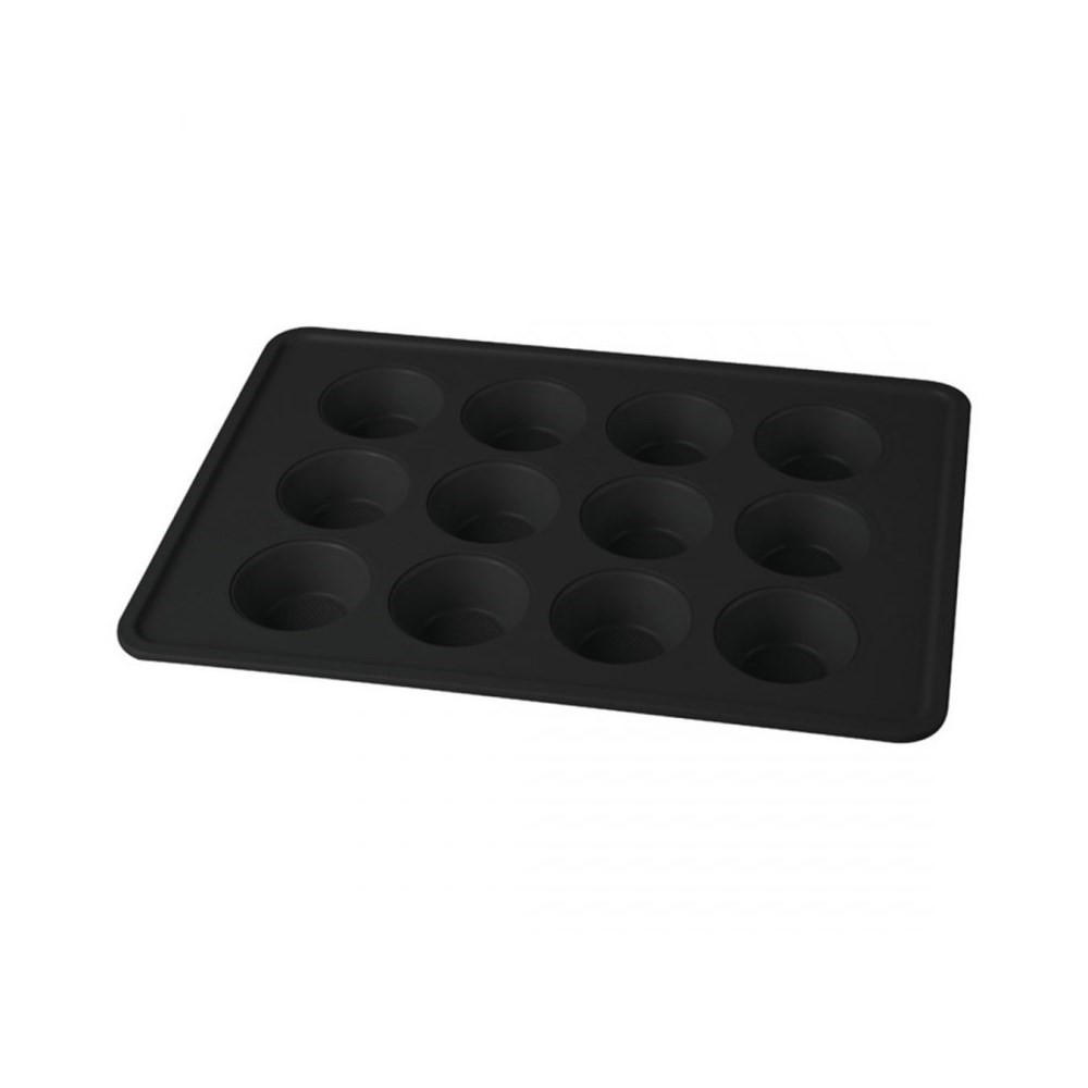 MUFFINFORM Schwarz 42.3/28/3.5 cm BH7876 - Schwarz, Metall (28/3.5/42.3cm) - Berlinger Haus
