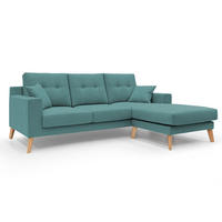 ECKSOFA Danish - Petrol, Textil (237/91cm) - Divani.store