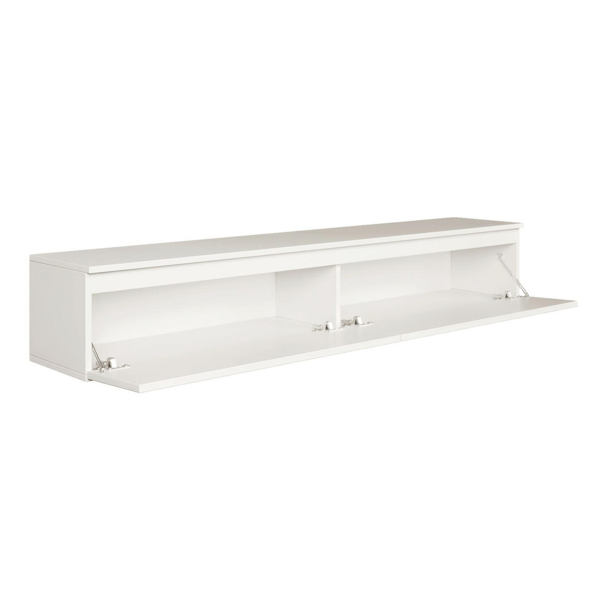 TV stolek Bemmi bílý 175/28/32 cm - bílá, kompozitní dřevo (175/28.4/31.8cm) - Selsey