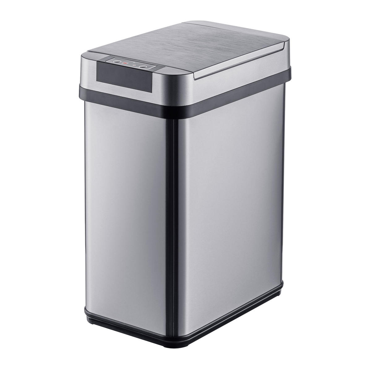 SENZOROVÝ kôš - strieborná, kov/plast (18/35/27cm) - Relaxdays