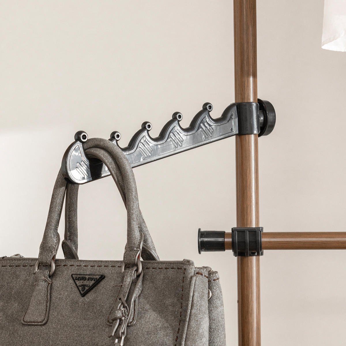 TELESKOP GARDEROBEN SYSTEM Natur - Naturfarben, Kunststoff (311/285/3cm) - SoBuy