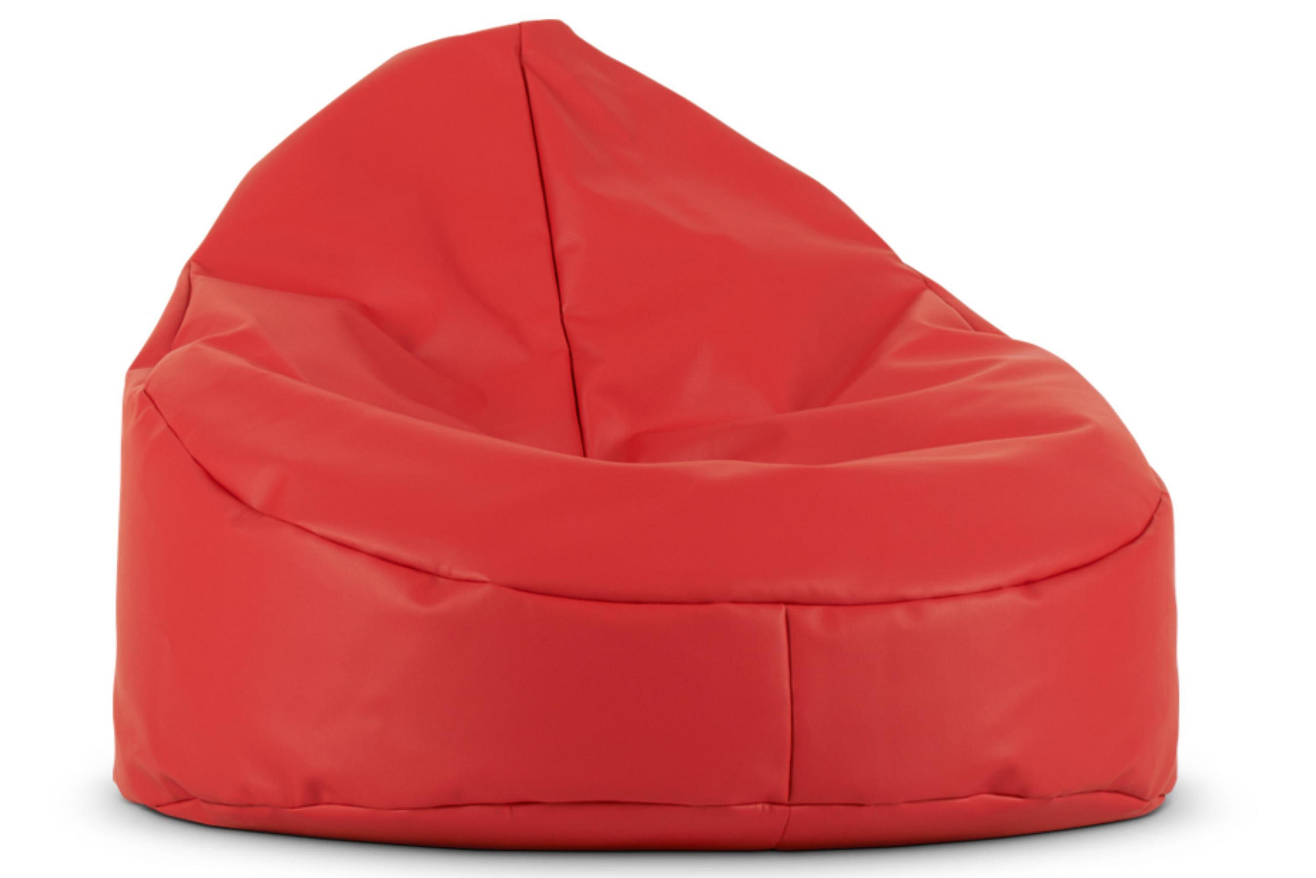 SITZSACK COSMO aus Lederoptik, Rot - Rot, Textil (85/80/85cm) - KONSIMO®
