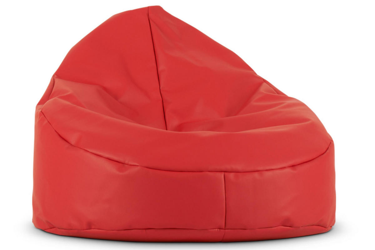 SITZSACK COSMO aus Lederoptik, Rot - Rot, Textil (85/80/85cm) - KONSIMO®
